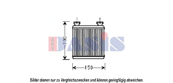 129017N AKS+DASIS Heat Exchanger, interior heating
