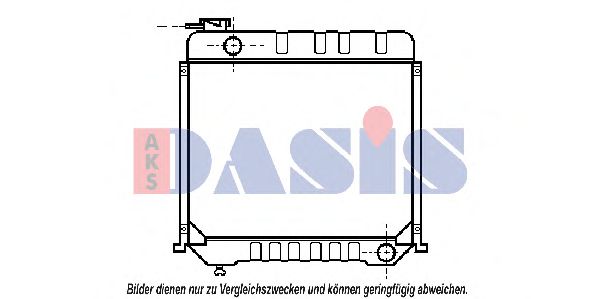130550T AKS+DASIS Kühler, Motorkühlung