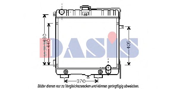 130630N AKS+DASIS Kühler, Motorkühlung