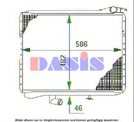 131680N AKS+DASIS Cooling System Radiator, engine cooling