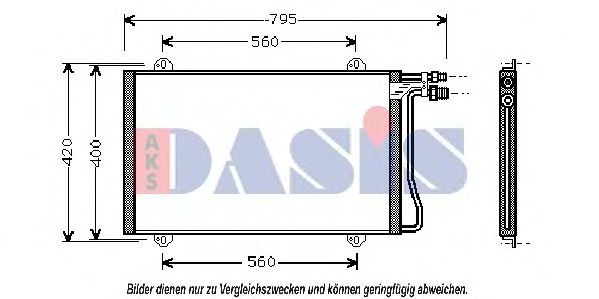 132030N AKS+DASIS Condenser, air conditioning