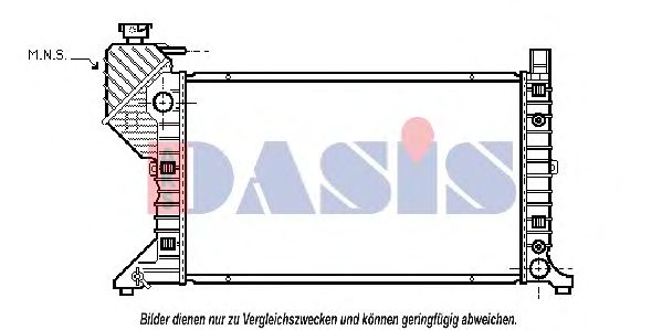 132130N AKS+DASIS Cooling System Radiator, engine cooling