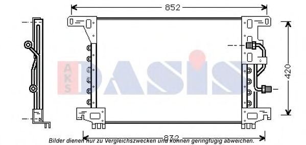 132450N AKS+DASIS Air Conditioning Condenser, air conditioning