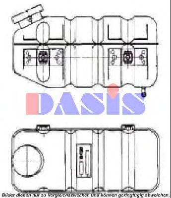 132890N AKS+DASIS Cooling System Expansion Tank, coolant