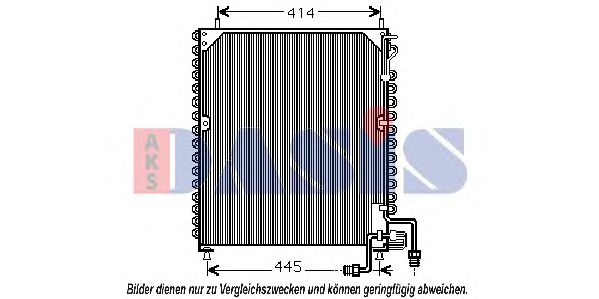 134130N AKS+DASIS Air Conditioning Condenser, air conditioning