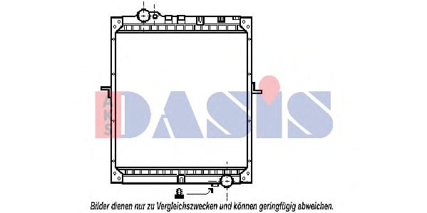 134250N AKS+DASIS Cooling System Radiator, engine cooling