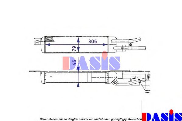136480N AKS+DASIS Lubrication Oil Cooler, engine oil