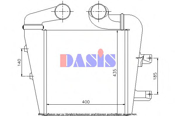 137060N AKS+DASIS Air Supply Intercooler, charger