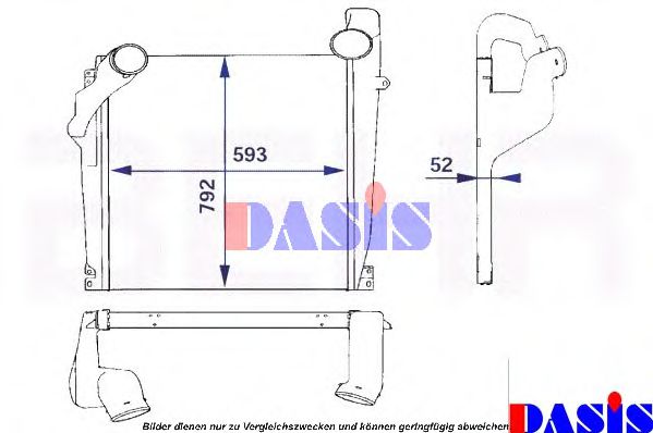 137240N AKS+DASIS Система подачи воздуха Интеркулер