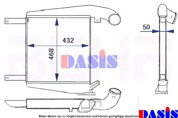 137390N AKS+DASIS Air Supply Intercooler, charger