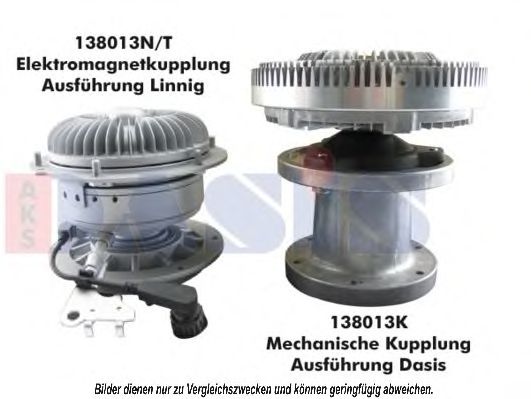 138013T AKS+DASIS Cooling System Clutch, radiator fan
