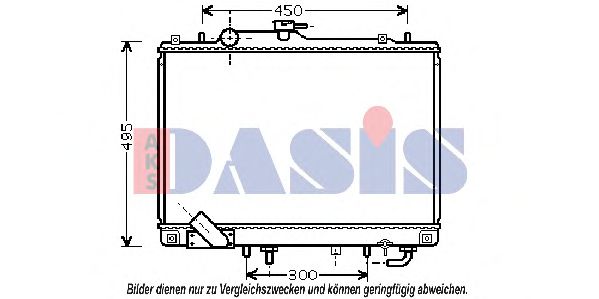 140018N AKS+DASIS Cooling System Radiator, engine cooling