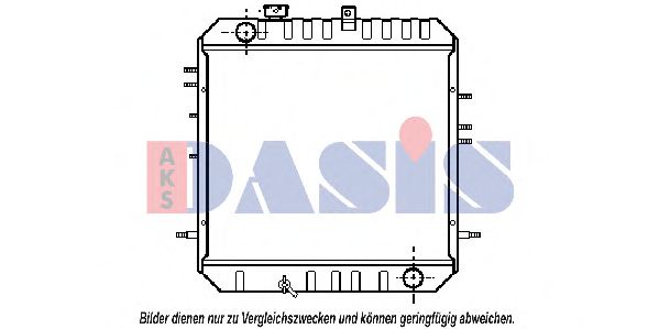 140028N AKS+DASIS Cooling System Radiator, engine cooling