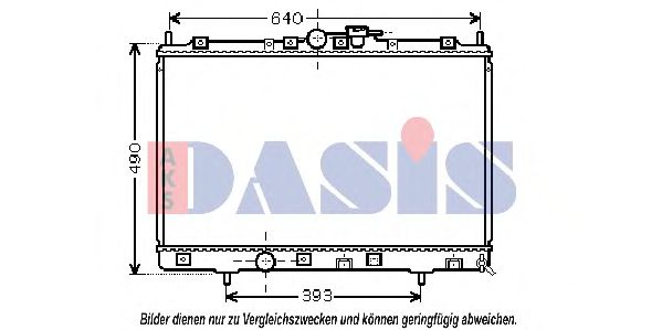 140059N AKS+DASIS Kühler, Motorkühlung