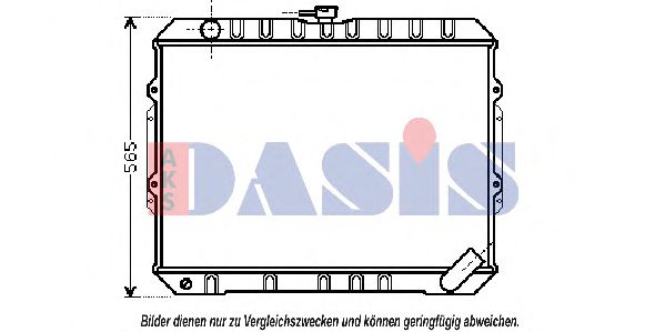140086N AKS+DASIS Cooling System Radiator, engine cooling