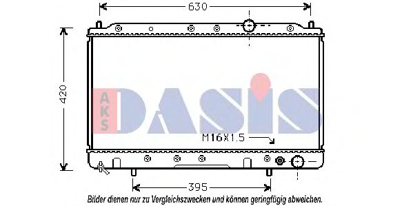 140190N AKS+DASIS Kühler, Motorkühlung