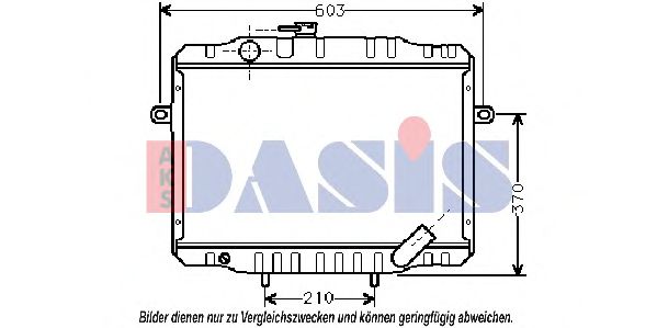 140290N AKS+DASIS Cooling System Radiator, engine cooling