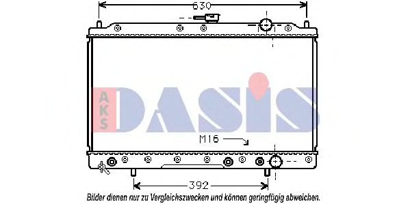 140510N AKS+DASIS Kühler, Motorkühlung