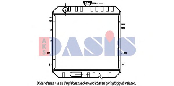 141140N AKS+DASIS Cooling System Radiator, engine cooling