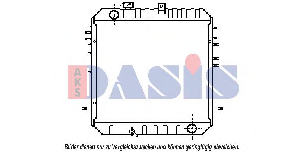 141150N AKS+DASIS Cooling System Radiator, engine cooling