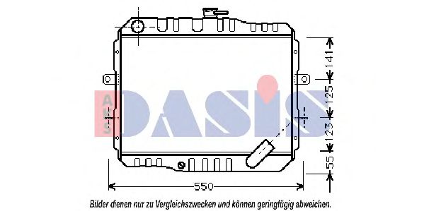 141330N AKS+DASIS Cooling System Radiator, engine cooling