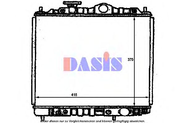 141350N AKS+DASIS Radiator, engine cooling