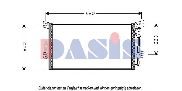 142004N AKS+DASIS Condenser, air conditioning