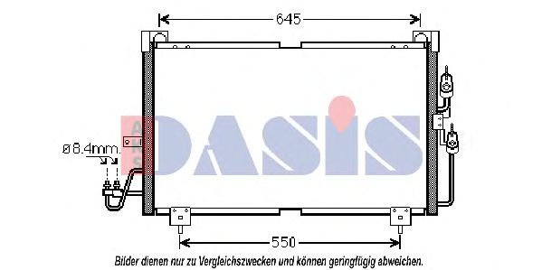 142028N AKS+DASIS Condenser, air conditioning