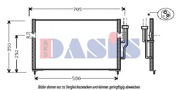 142070N AKS+DASIS Condenser, air conditioning
