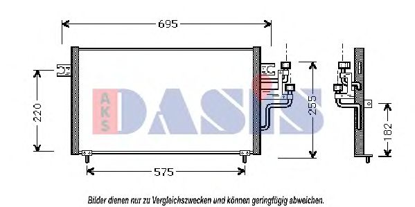 142150N AKS+DASIS Condenser, air conditioning