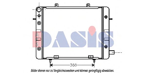150001N AKS+DASIS Cooling System Radiator, engine cooling