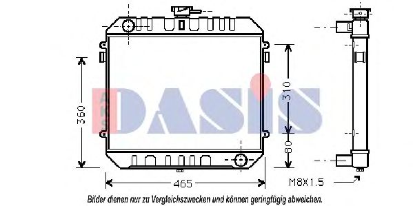 150043N AKS+DASIS Radiator, engine cooling