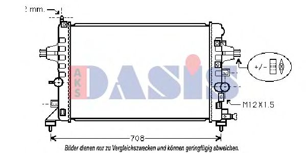 150058N AKS+DASIS Radiator, engine cooling