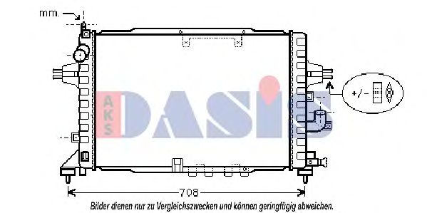 150064N AKS+DASIS Cooling System Radiator, engine cooling