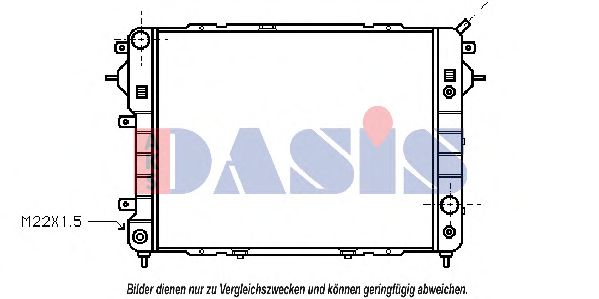 150410N AKS+DASIS Kühler, Motorkühlung