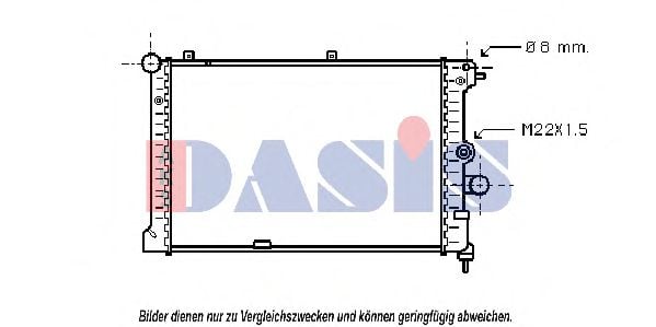 150610N AKS+DASIS Cooling System Radiator, engine cooling