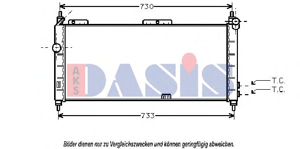 150710N AKS+DASIS Kühler, Motorkühlung