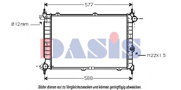150820N AKS+DASIS Radiator, engine cooling