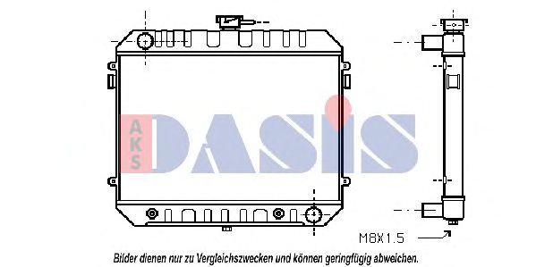 150930N AKS+DASIS Radiator, engine cooling