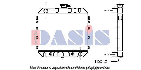 150940N AKS+DASIS Kühler, Motorkühlung