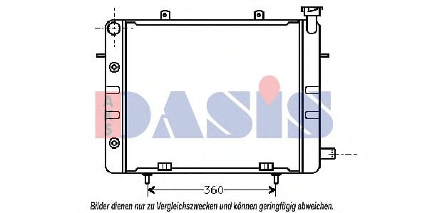 151360N AKS+DASIS Cooling System Radiator, engine cooling