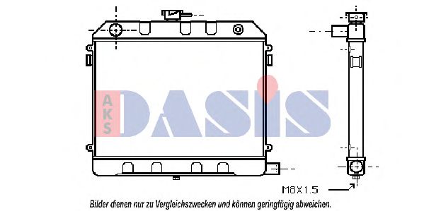 151370N AKS+DASIS Cooling System Radiator, engine cooling