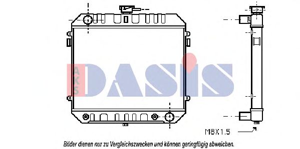151470N AKS+DASIS Kühler, Motorkühlung