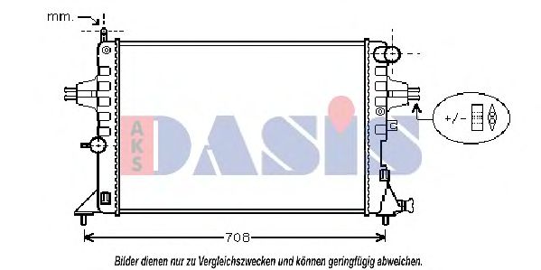 151670N AKS+DASIS Cooling System Radiator, engine cooling