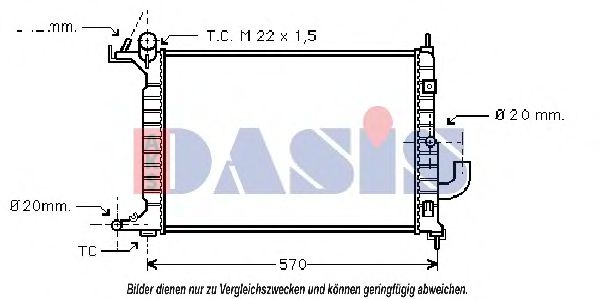 151880N AKS+DASIS Radiator, engine cooling