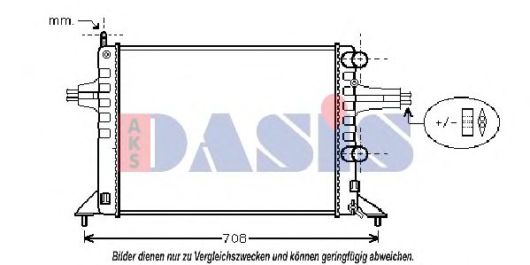 151960N AKS+DASIS Cooling System Radiator, engine cooling