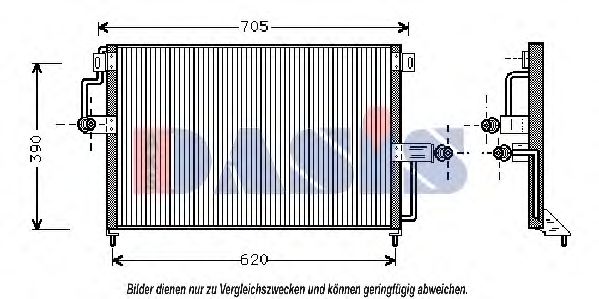 152010N AKS+DASIS Air Conditioning Condenser, air conditioning
