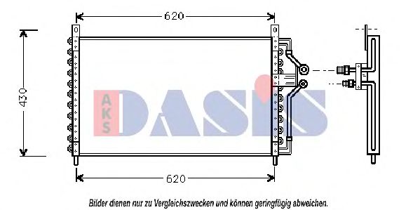 152020N AKS+DASIS Air Conditioning Condenser, air conditioning