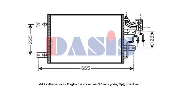 152032N AKS+DASIS Kondensator, Klimaanlage
