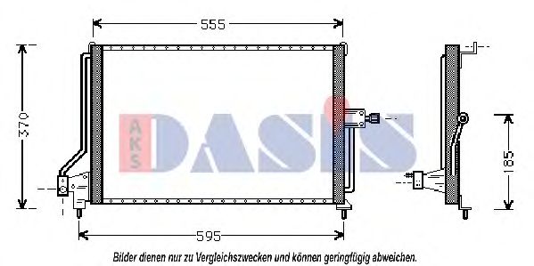 152680N AKS DASIS Condenser, air conditioning